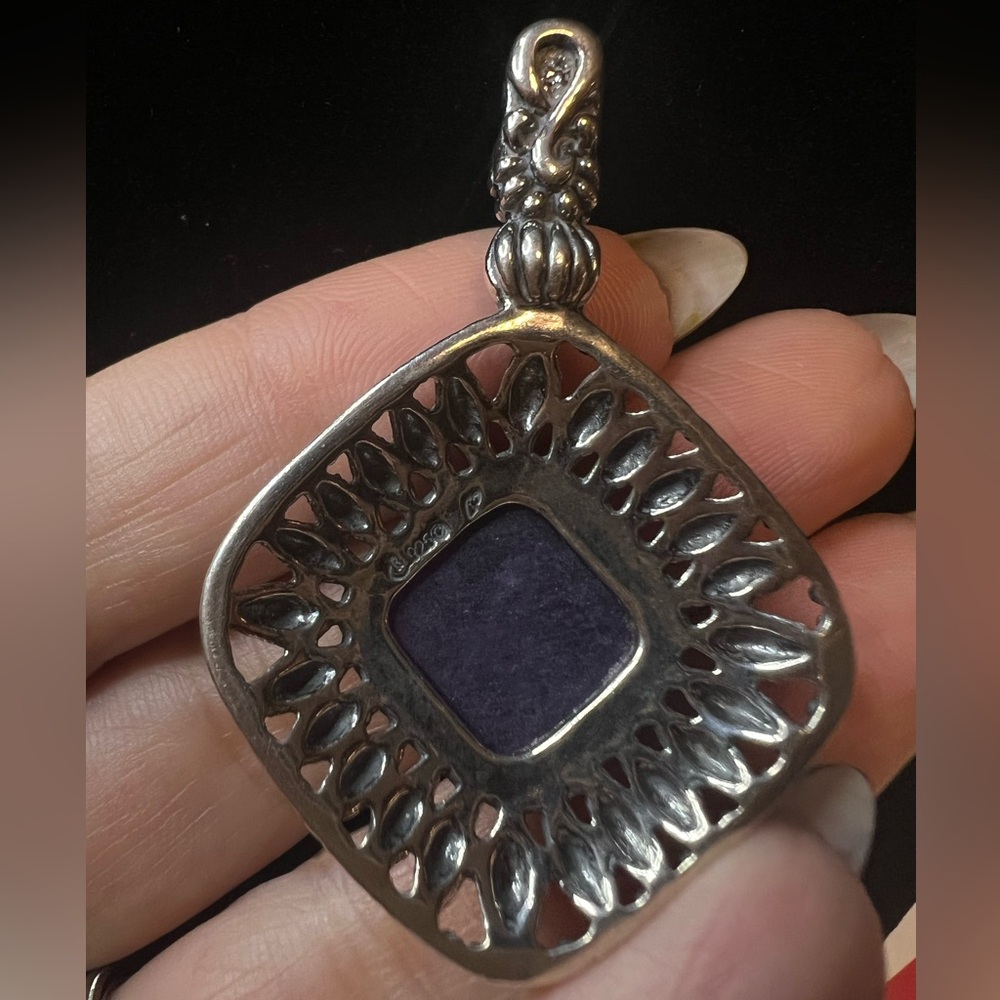 Carolyn Pollack Relios 925 SS Southwest Amethyst Necklace and Braceletlet - Picture 7 of 11